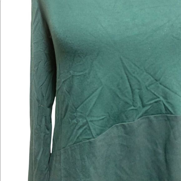 DKNYC | Blue Asymmetrical Long Sleeve Top - Picture 2 of 4